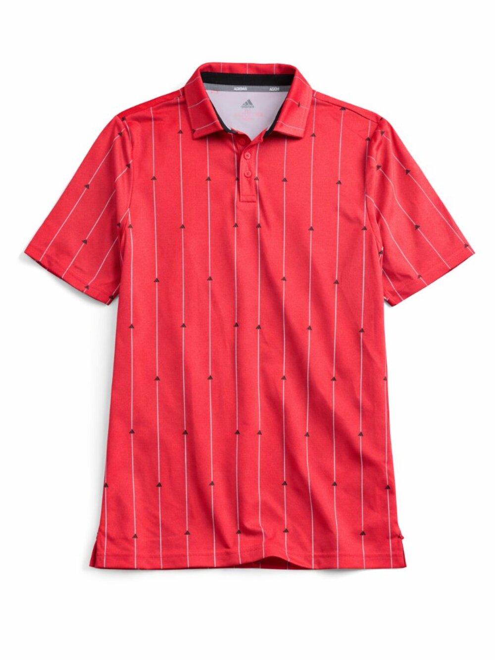 Adidas Golf Polo Shirt Coral Salmon Stripe Men's Size XL Performance